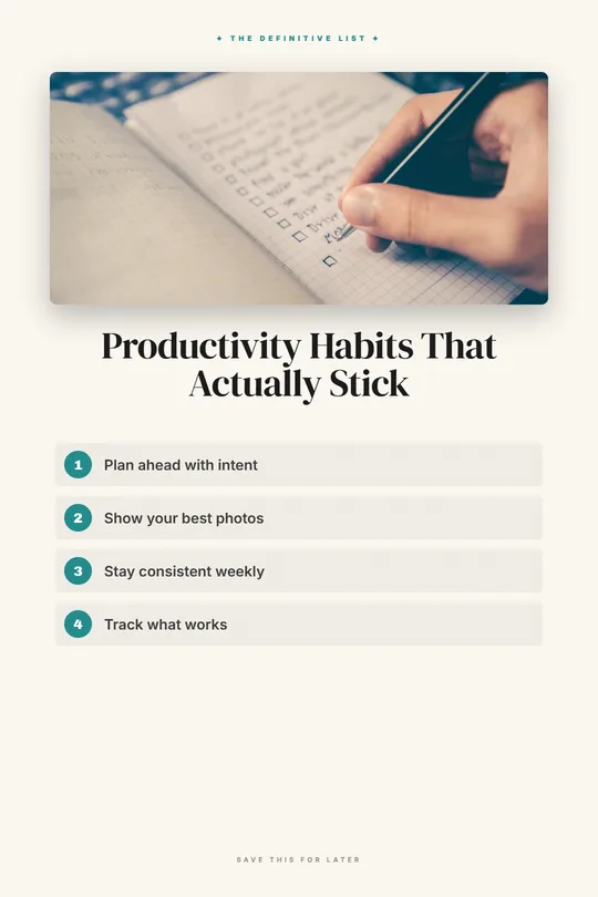 Stacked Listicle template example